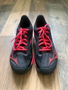 Mizuno Tennis Wave Exceed Light 2 Black and Red Men’s Size 7 shoes
